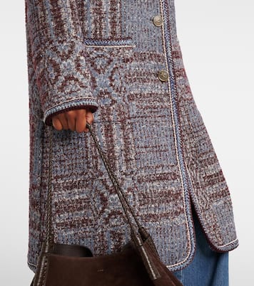 Cotton and wool-blend jacquard coat | Etro