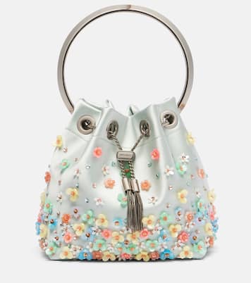 Verzierte Tote Bon Bon Small aus Satin | Jimmy Choo