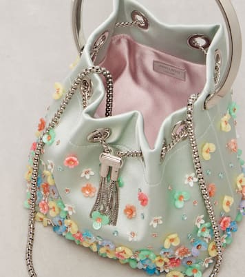 Verzierte Tote Bon Bon Small aus Satin | Jimmy Choo