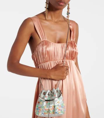 Verzierte Tote Bon Bon Small aus Satin | Jimmy Choo