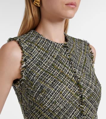 Draped tweed midi dress | Erdem