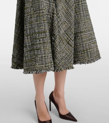 Draped tweed midi dress | Erdem
