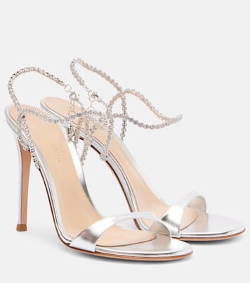 Sandalen aus Metallic-Leder  | Gianvito Rossi