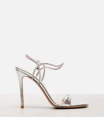 Sandalen aus Metallic-Leder  | Gianvito Rossi