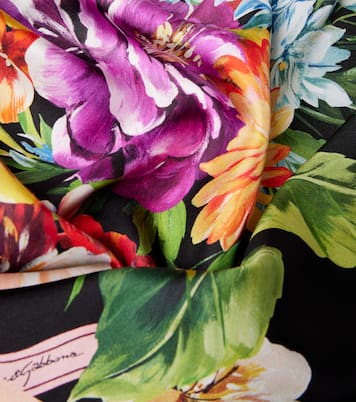 Pañuelo de sarga de seda floral | Dolce&Gabbana