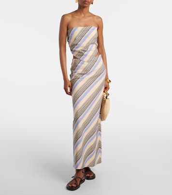 Elise cotton and linen maxi skirt | Faithfull