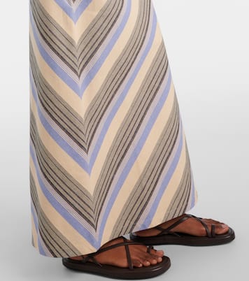Elise cotton and linen maxi skirt | Faithfull