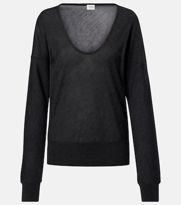 Pullover in lana e seta a coste | Tod's