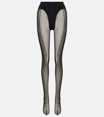 re/edit sheer tulle tights | Mugler
