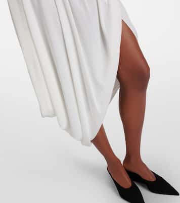 Asymmetric jersey midi skirt | Alaïa