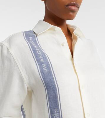 크롭 리넨 셔츠 | JW Anderson