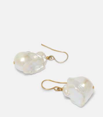 Drop earrings with freshwater pearls | Jil Sander