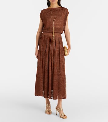Awaken lamé lace top | Zimmermann