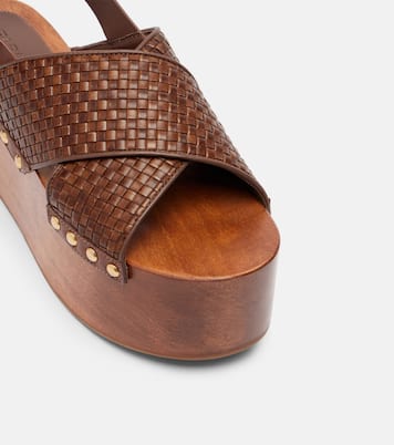 75 leather platform sandals | Farm Rio