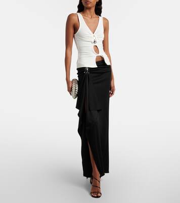 Cutout ribbed-knit top | Christopher Esber