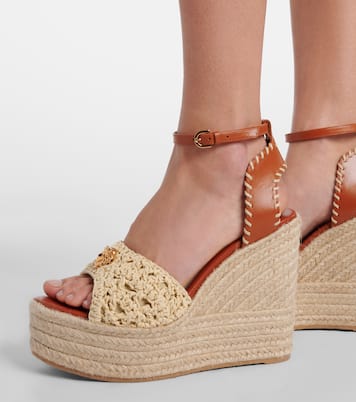Medusa espadrille wedge sandals | Versace