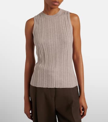Cotton, silk, and cashmere tank top | Jardin des Orangers