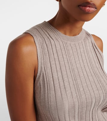 Cotton, silk, and cashmere tank top | Jardin des Orangers