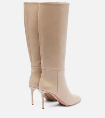 Sellier 85 leather knee-high boots | Aquazzura