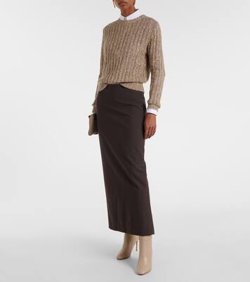 Sellier 85 leather knee-high boots | Aquazzura