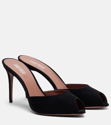 Pantoletten Vera 85 aus Veloursleder | Paris Texas