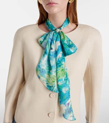 Chloé Wild Flowers floral silk scarf | Chloé