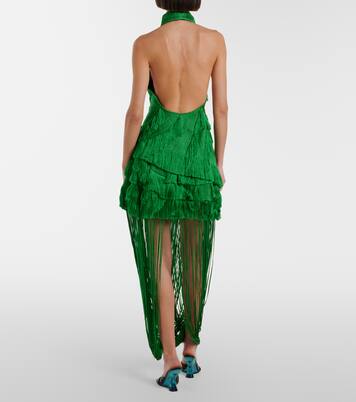 드레이프 프린지 미니스커트  | Xu Zhi