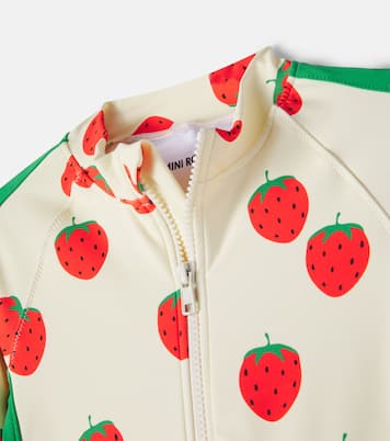 Strawberries rashguard swimsuit | Mini Rodini