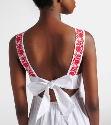 Petalia embroidered cotton maxi dress | Heidi Klein