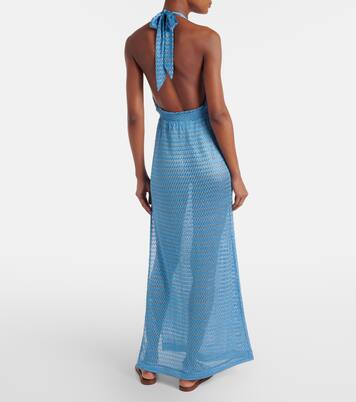 Mariah金属丝面料加长连衣裙 | Melissa Odabash