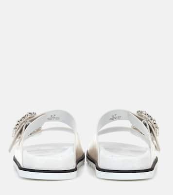 صندل Slippers من الجلد مع تزيين Slidy Viv | Roger Vivier