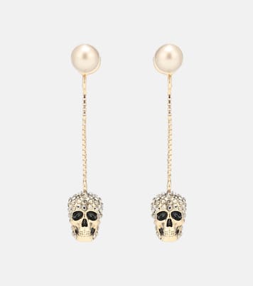 Ohrringe mit Kristallen und Zierperle | McQueen