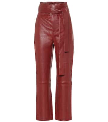Pantaloni Katousha a vita alta in pelle | Stouls