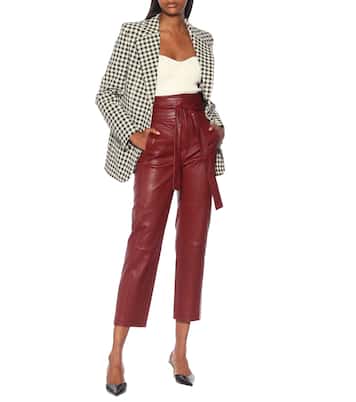 Pantaloni Katousha a vita alta in pelle | Stouls