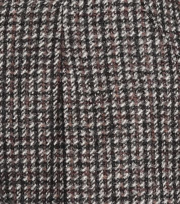 Checked high-rise wool-blend shorts | Dolce&Gabbana