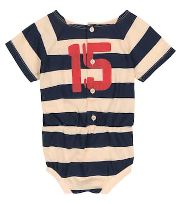 Baby Rabbit striped cotton bodysuit | The Animals Observatory