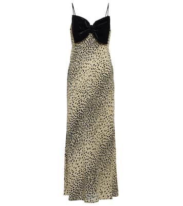 Leanna animal-print silk midi dress | Rixo