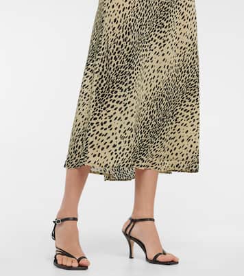 Leanna animal-print silk midi dress | Rixo