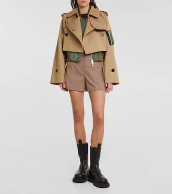 Shorts in twill e canvas | Sacai