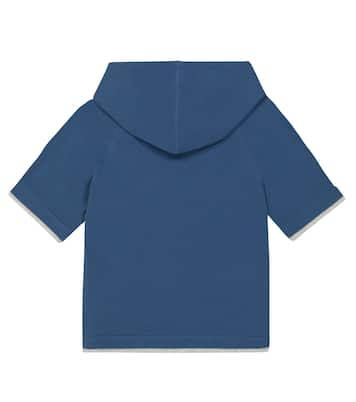 Camiseta de algodón con capucha | Brunello Cucinelli Kids