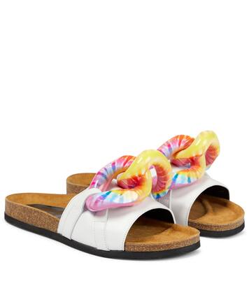 Embellished leather slides | JW Anderson