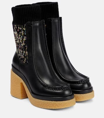 Jamie leather ankle boots | Chloé