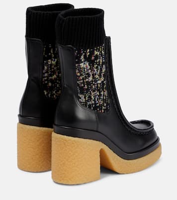 Jamie leather ankle boots | Chloé