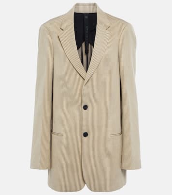 Isaac striped cotton-blend blazer | Petar Petrov