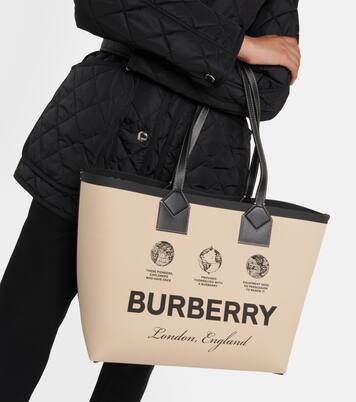 Borsa Medium in canvas con pelle | Burberry