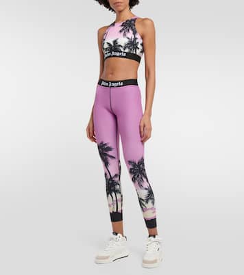 Pink Sunset logo sports bra | Palm Angels