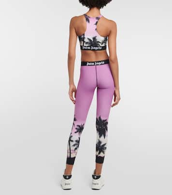 Pink Sunset logo sports bra | Palm Angels