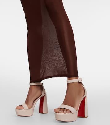 Sandales Movida Sabina à plateau en cuir | Christian Louboutin
