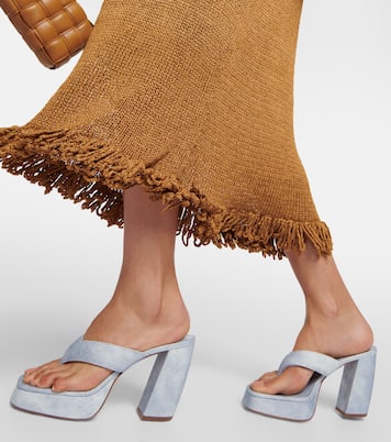 Sandali infradito Gia 17 Uni in denim | Gia Borghini