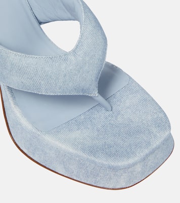 Sandali infradito Gia 17 Uni in denim | Gia Borghini